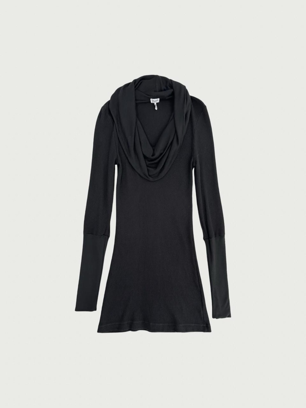 Thermal Cowl Neck Tunic Top/Mini Dress